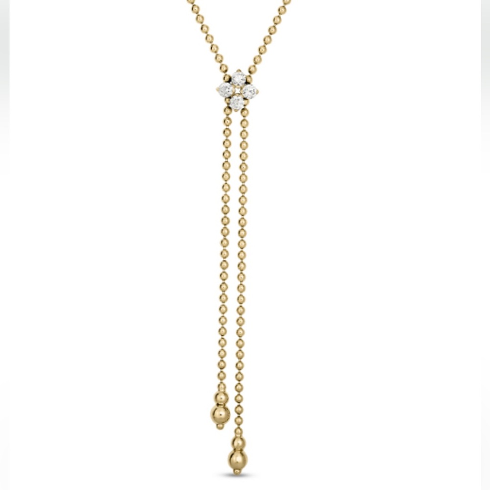 NEW ARGENTO VIVO Gold Star Lariat Necklace